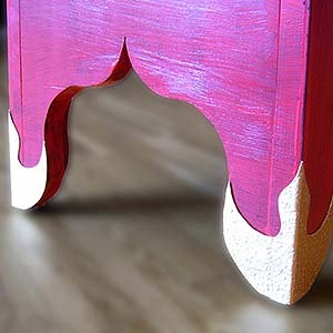 Golden Fires Stool